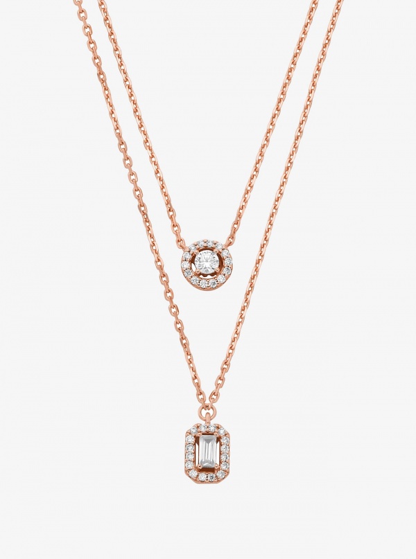 Michael Kors Precious Metal-Plated Double Layered Necklace