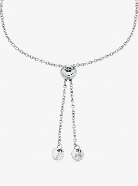 Michael Kors Fulton Precious Metal-Plated Sterling Silver Slider Bracelet