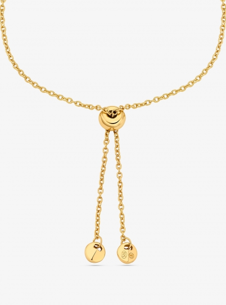 Michael Kors Fulton Precious Metal-Plated Sterling Silver Slider Bracelet
