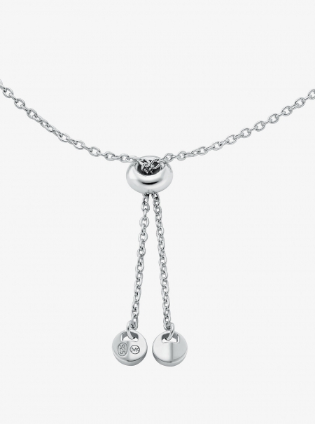 Michael Kors Precious Metal-Plated Sterling Silver Pavé Halo Slider Bracelet