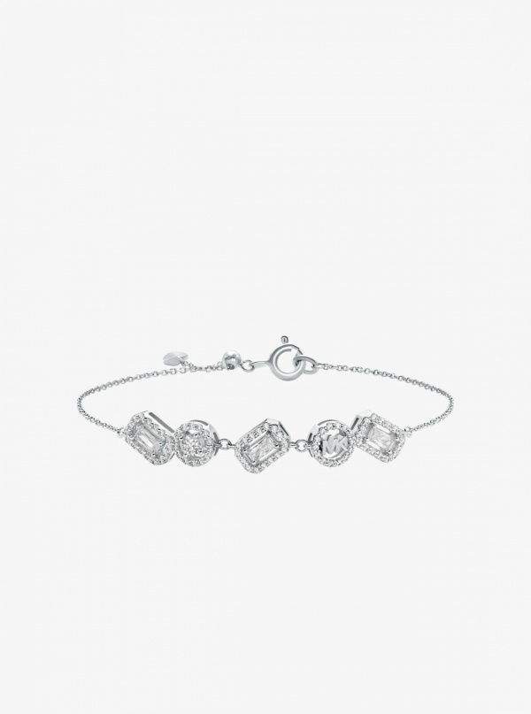 Michael Kors Precious Metal-Plated Sterling Silver Pavé Bracelet