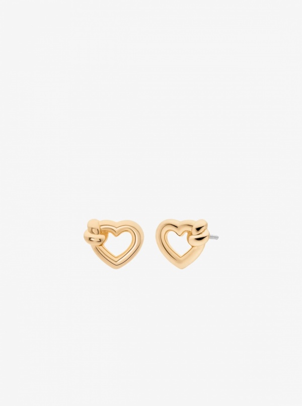 Knotted Heart Necklace and Earrings Gift Set