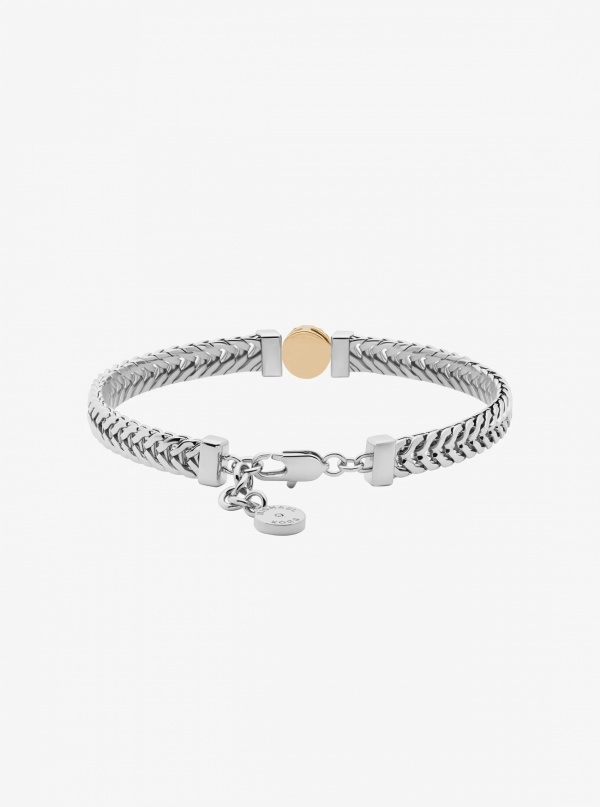 Pavé Logo Foxtail Chain Bracelet