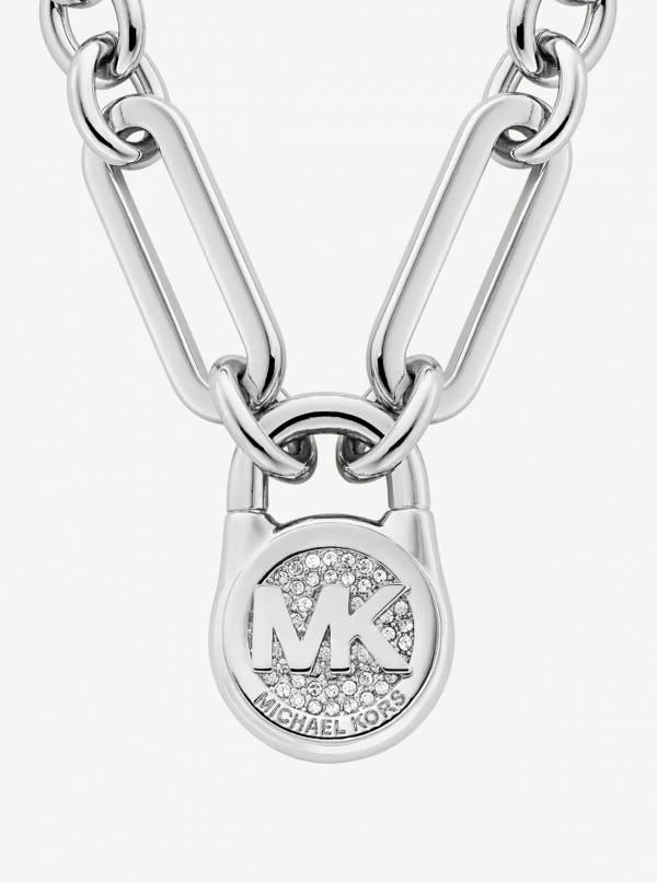 Pavé Lock Necklace