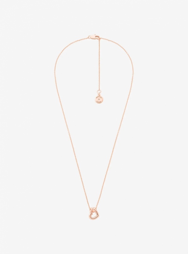 Knotted Heart Necklace and Earrings Gift Set