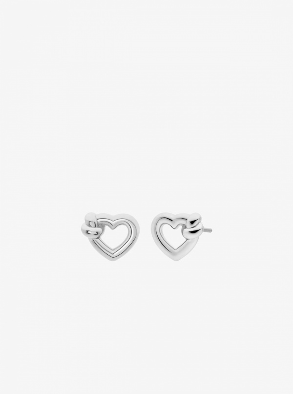 Knotted Heart Necklace and Earrings Gift Set