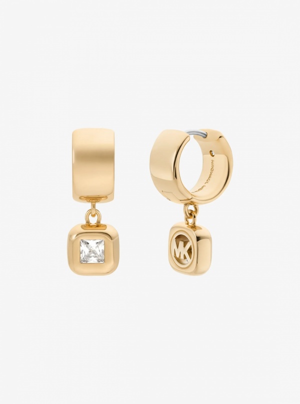 Cubic Zirconia Huggie Earrings