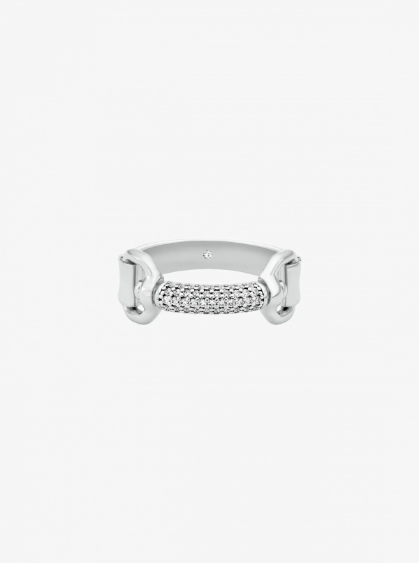 Pavé Horsebit Ring