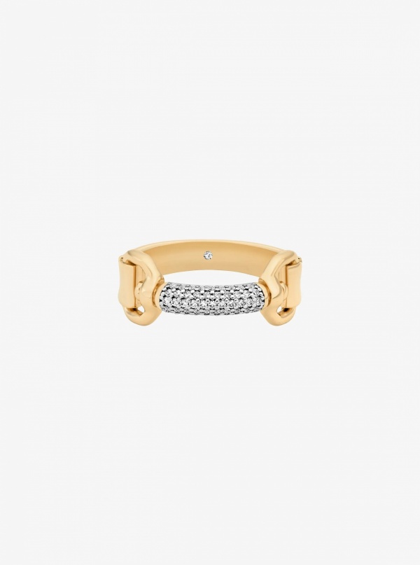 Pavé Horsebit Ring