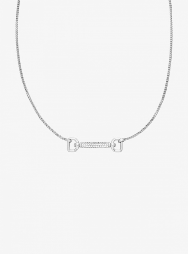 Pavé Horsebit Necklace