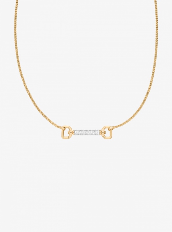 Pavé Horsebit Necklace