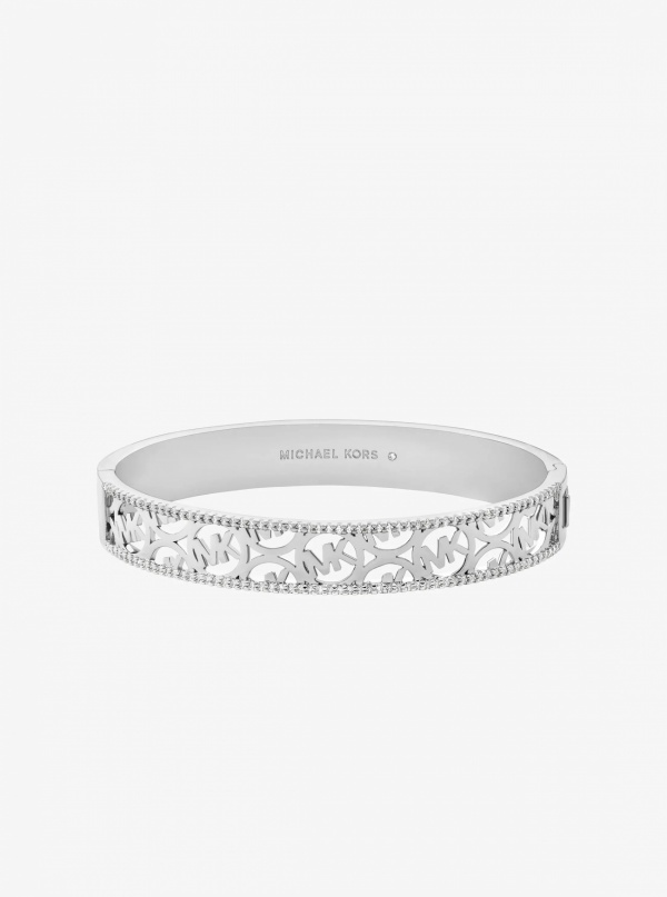 Perforated Logo Bangle