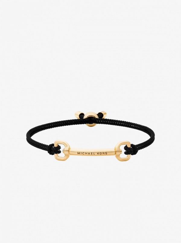 Horsebit Cord Slider Bracelet
