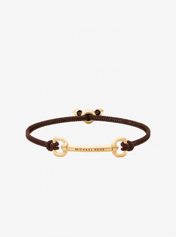 Horsebit Corded Slider Bracelet