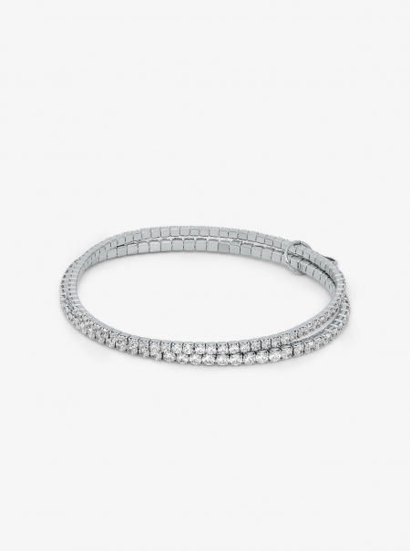 Michael Kors Precious Metal-Plated Brass Double Wrap Tennis Bracelet
