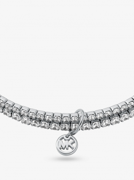 Michael Kors Precious Metal-Plated Brass Double Wrap Tennis Bracelet