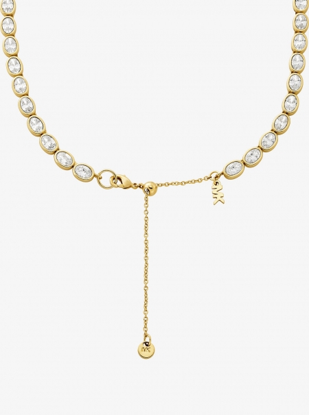Michael Kors Precious Metal-Plated Cubic Zirconia Tennis Necklace