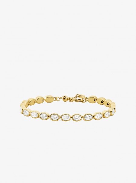 Michael Kors Precious Metal-Plated Cubic Zirconia Tennis Bracelet