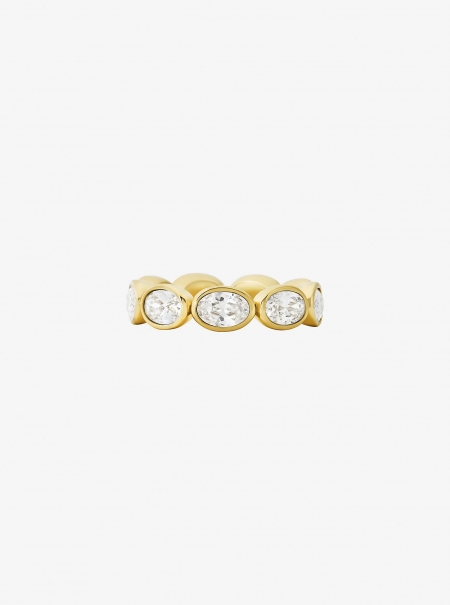 Michael Kors Precious Metal-Plated Cubic Zirconia Tennis Ring