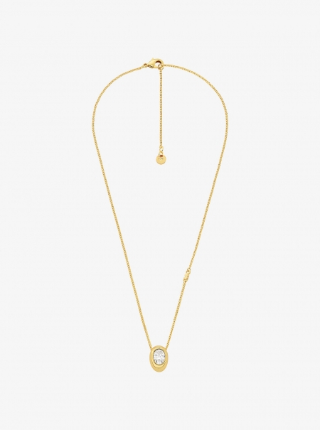 Michael Kors Cubic Zirconia Pendant Necklace