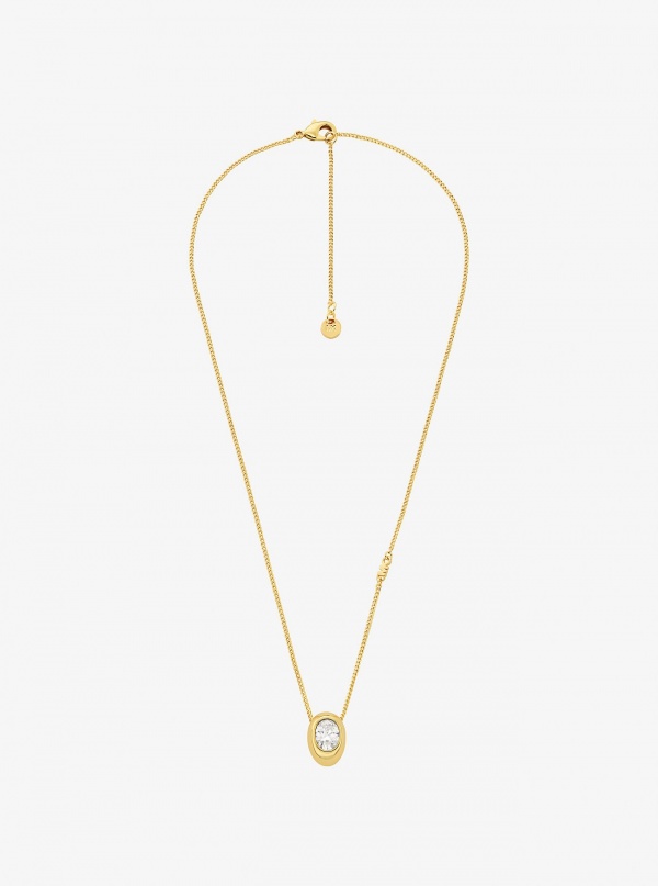 Michael Kors Cubic Zirconia Pendant Necklace