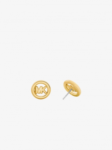 Michael Kors Small Logo Charm Stud Earrings