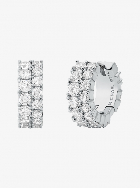 Michael Kors Double Pavé Huggie Earrings