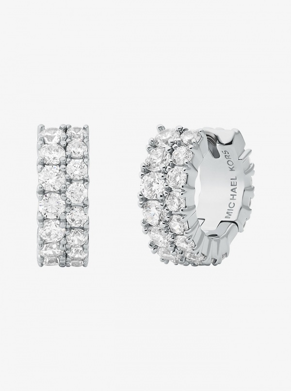 Michael Kors Double Pavé Huggie Earrings