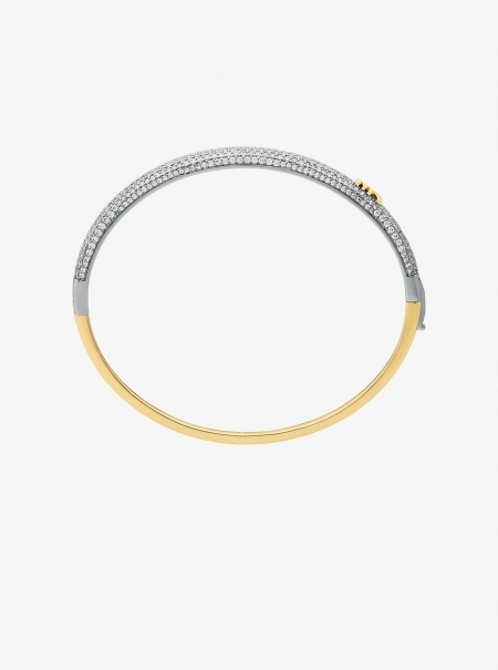 Michael Kors Pavé Two-Tone Dome Bangle