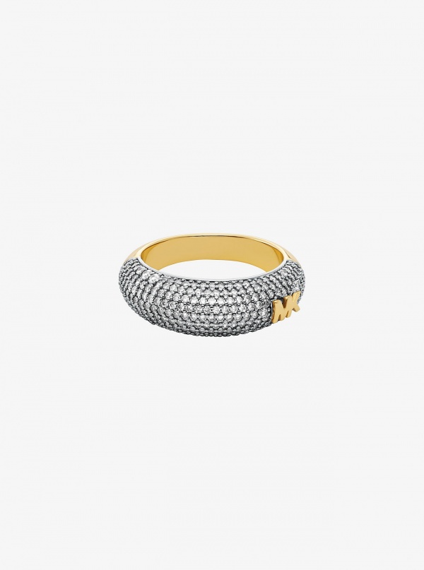 Michael Kors Pavé Two-Tone Dome Ring