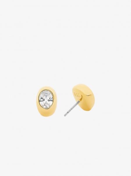Michael Kors Oval Stone Stud Earrings