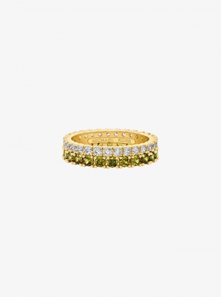 Michael Kors Two-Tone Double Pavé Ring