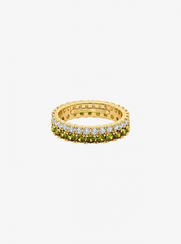 Michael Kors Two-Tone Double Pavé Ring