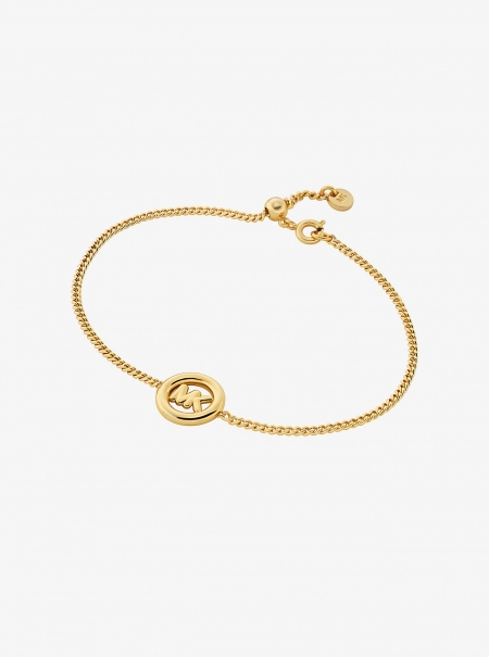 Michael Kors Logo Charm Slider Bracelet
