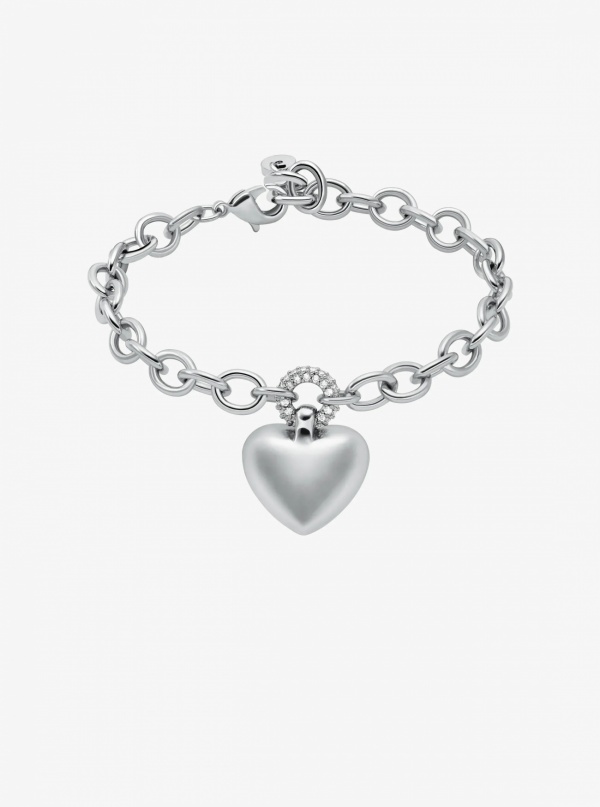 Michael Kors Pavé Puffy Heart Pendant Bracelet