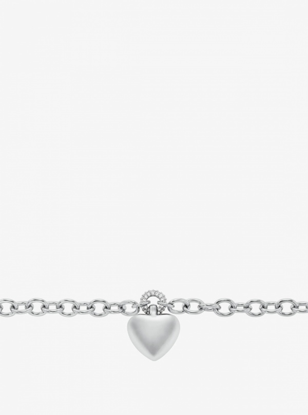 Michael Kors Pavé Puffy Heart Pendant Bracelet