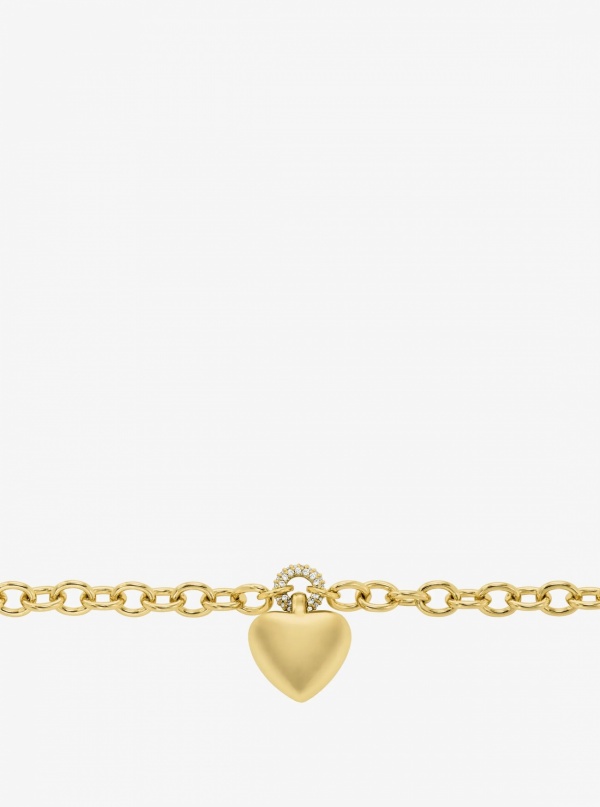 Michael Kors Pavé Puffy Heart Pendant Bracelet