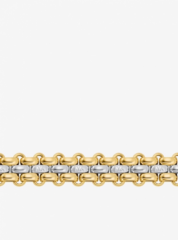 Michael Kors Two-Tone 3-Link Bracelet