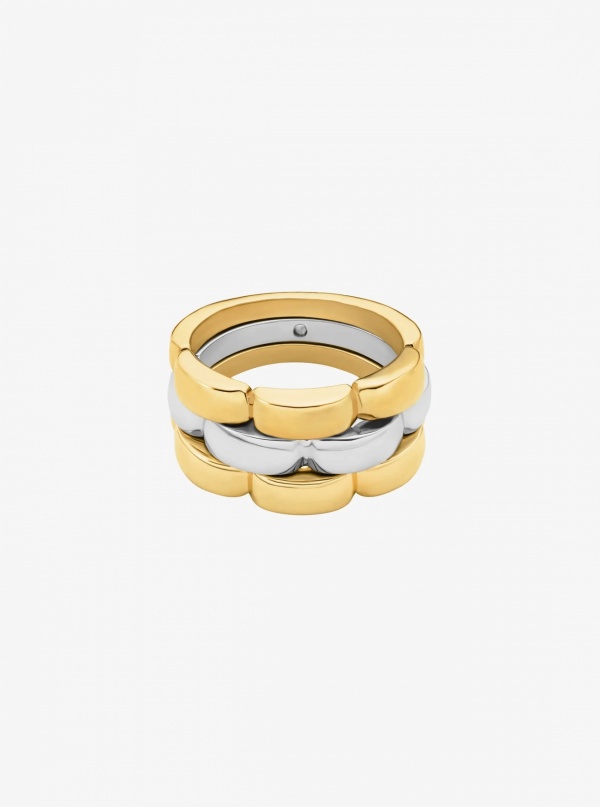 Michael Kors Two-Tone 3-Link Ring