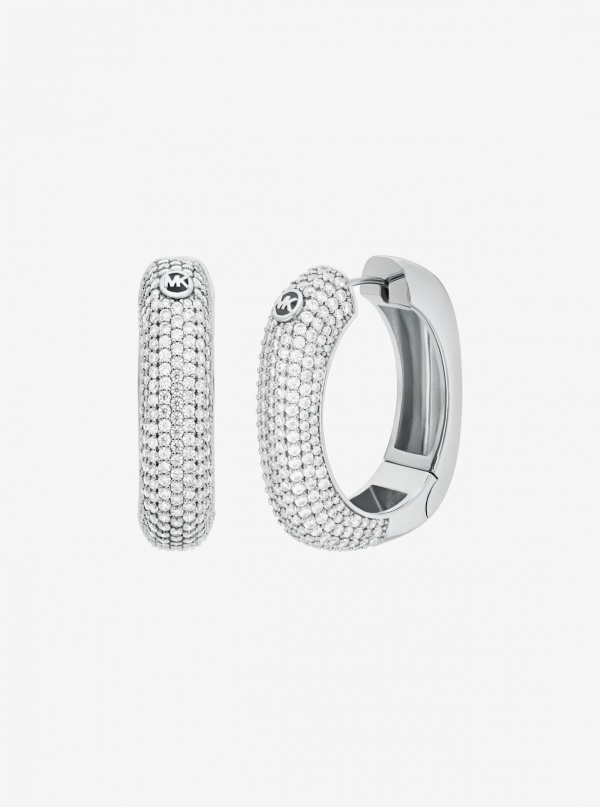 Michael Kors Pavé Square Hoop Earrings