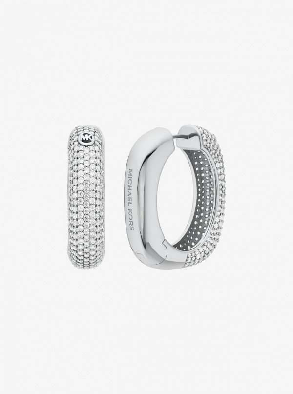 Michael Kors Pavé Square Hoop Earrings