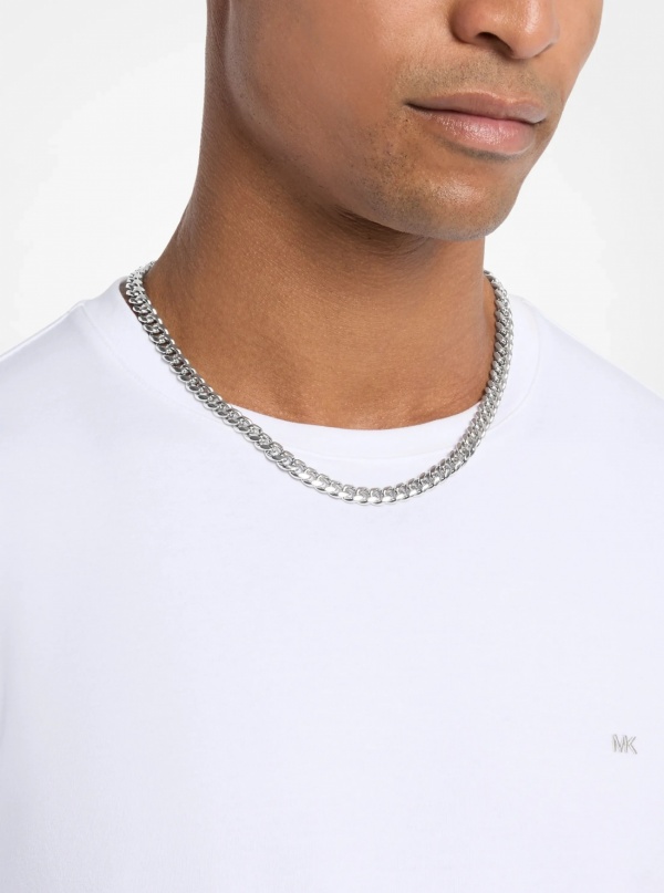 Michael Kors Precious Metal-Plated Brass Curb-Link Chain Necklace