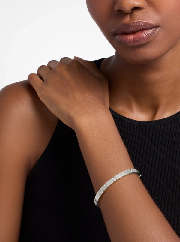 Michael Kors Cubic Zirconia Logo Bangle