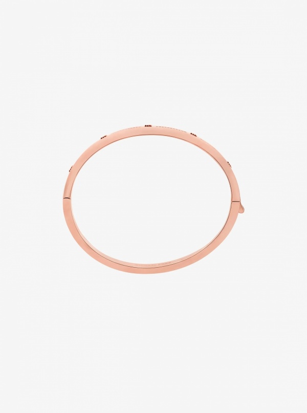 Michael Kors Pavé Logo Stud Bangle