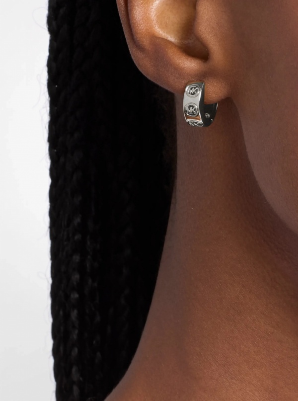 Michael Kors Logo Huggie Earrings