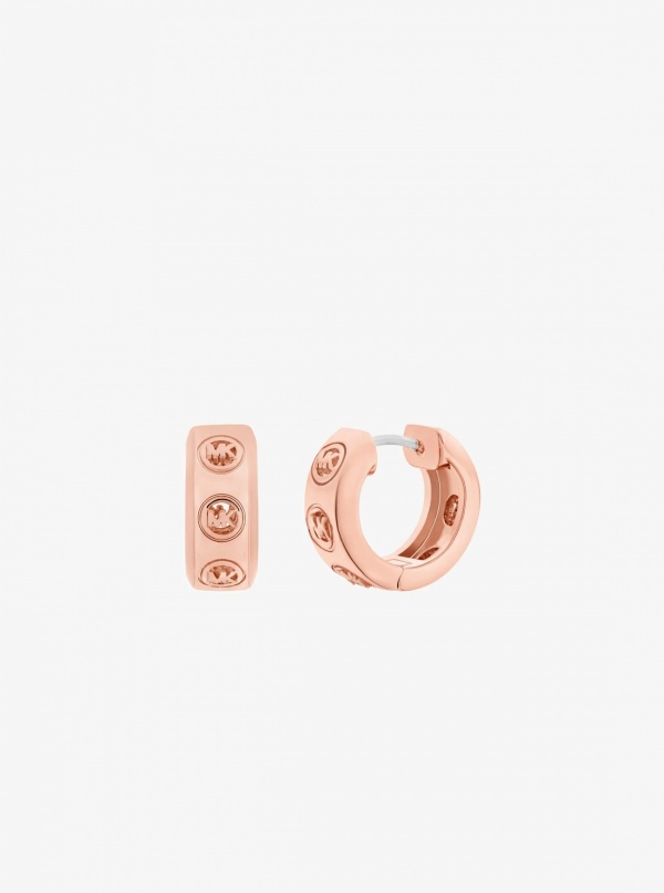 Michael Kors Logo Huggie Earrings
