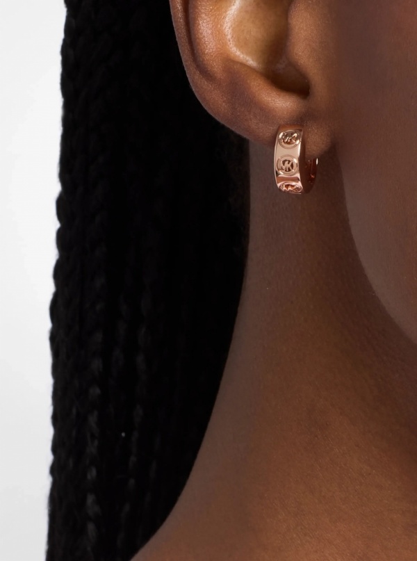 Michael Kors Logo Huggie Earrings