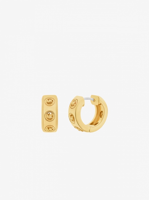 Michael Kors Logo Huggie Earrings