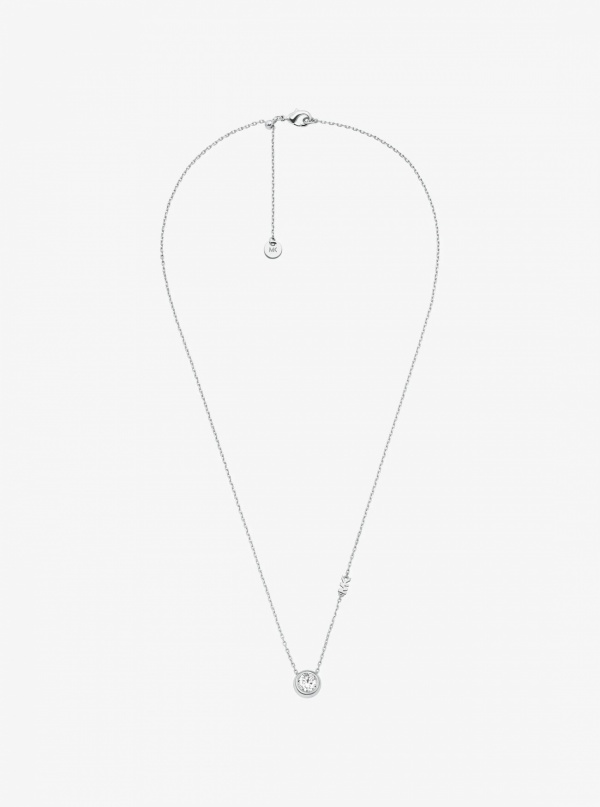 Michael Kors Round Stone Pendant Necklace