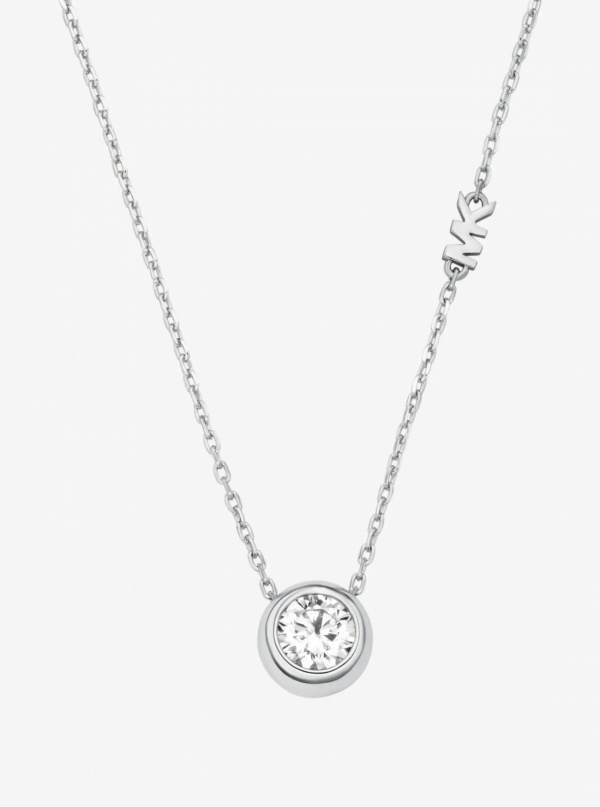 Michael Kors Round Stone Pendant Necklace